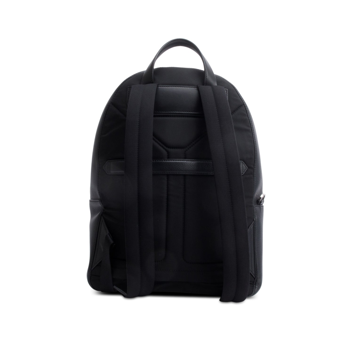Montblanc Black Soft Grained Leather Meisterstuck Backpack