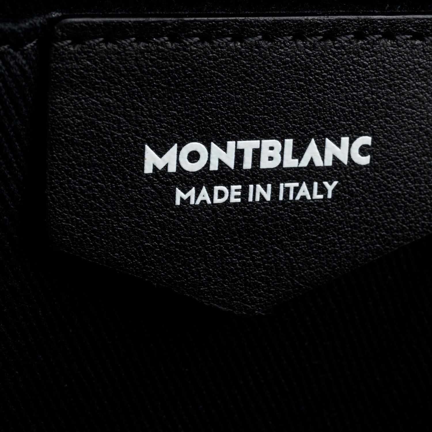 Montblanc Black Soft Grained Leather Meisterstuck Backpack