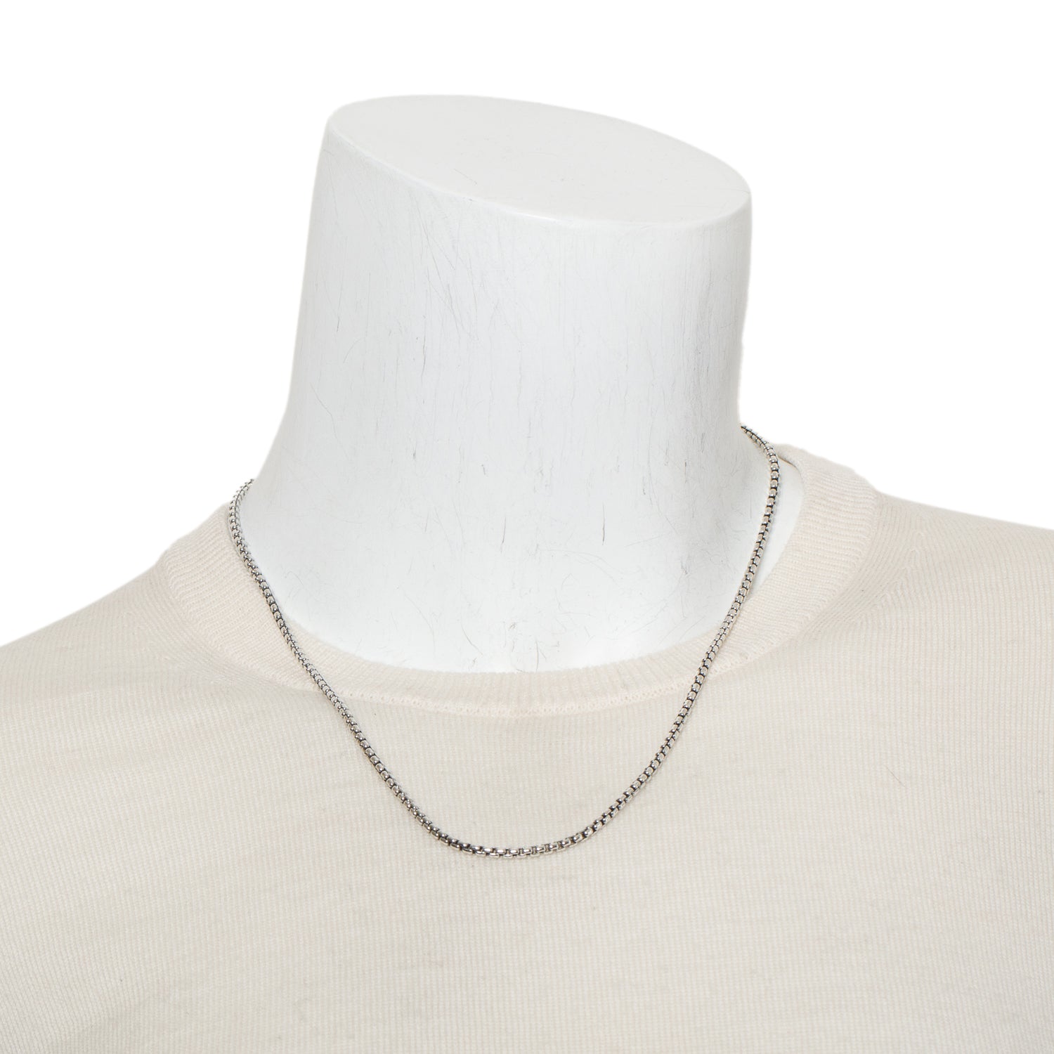 David Yurman Sterling Silver & 14k Yellow Gold 2.7 MM Box Chain Necklace, 20"