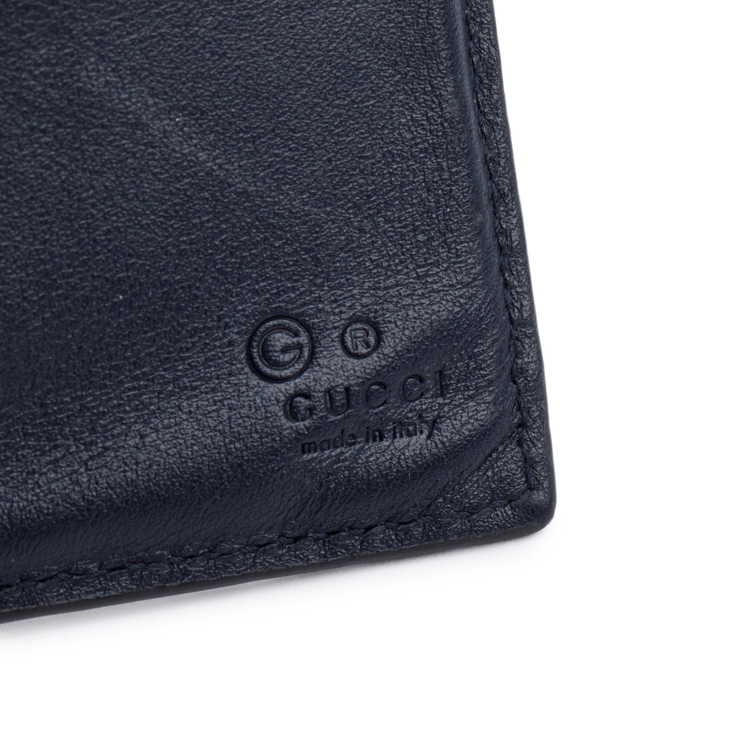 Gucci Black Microguccissima Jumbo GG Money Clip Card Holder