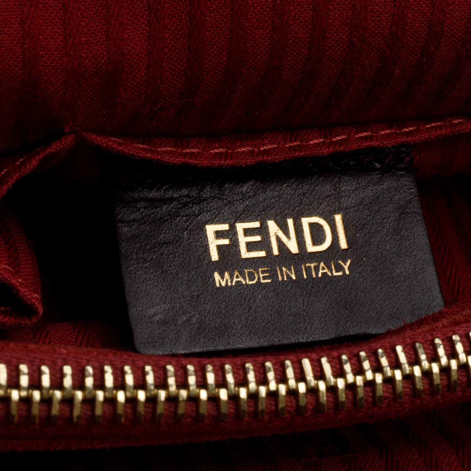 Fendi Red Vitello Elite Leather Medium 2Jours Tote w/ Strap