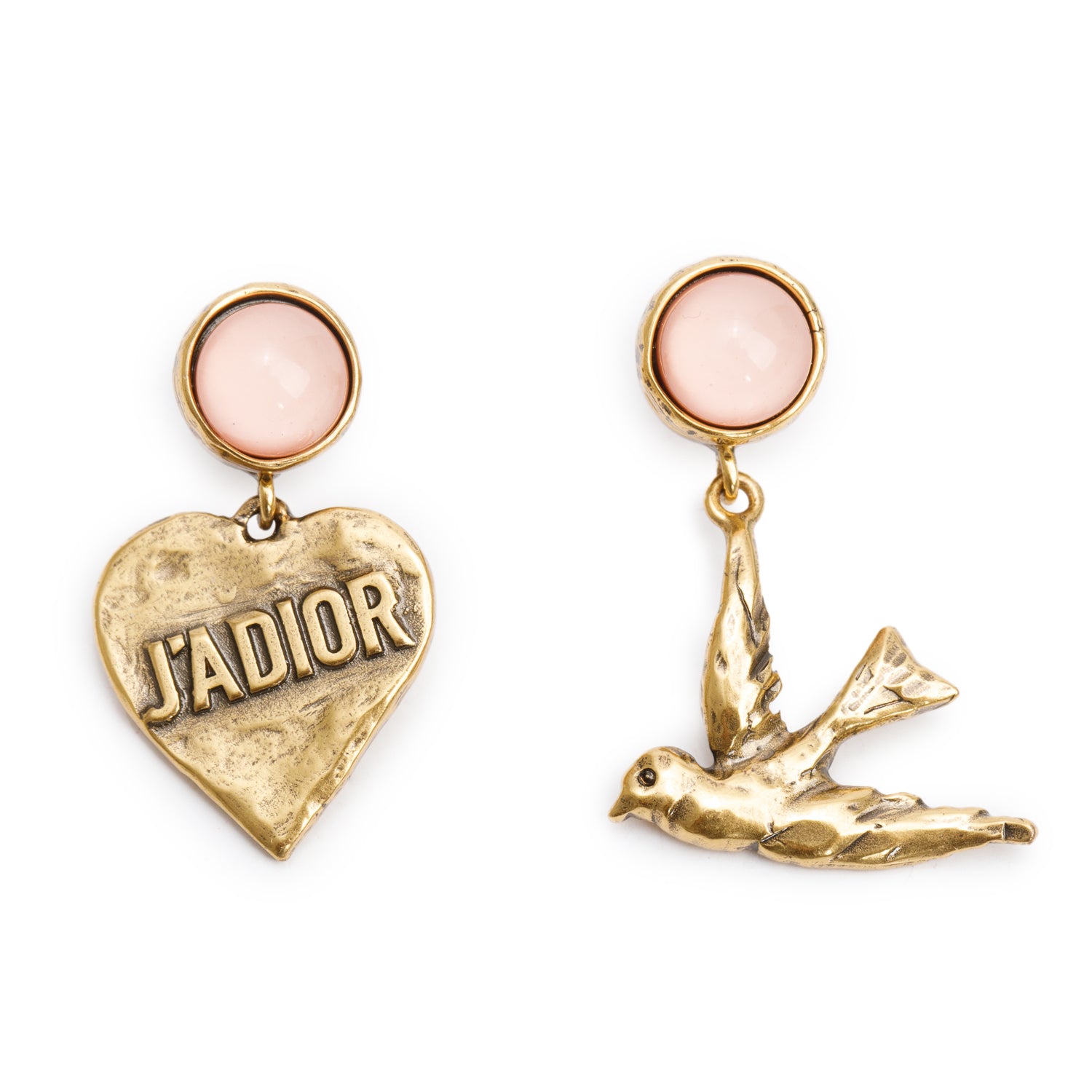 Christian Dior Gold-Plated Resin Le Printemps de Dior Drop Earrings w/ Box