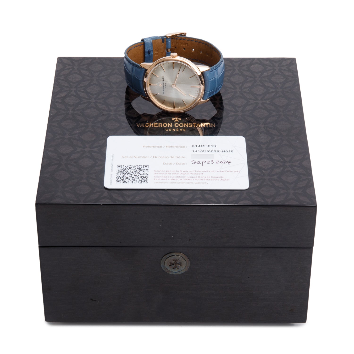 Vacheron Constantin 2024 18k Rose Gold Patrimony 39MM Manual Winding Watch Silver Dial w/ Box & Papers
