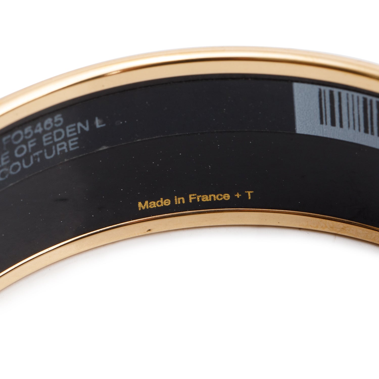 Hermes Rose Gold Plated Jungle of Eden Wide Enamel Bangle Bracelet