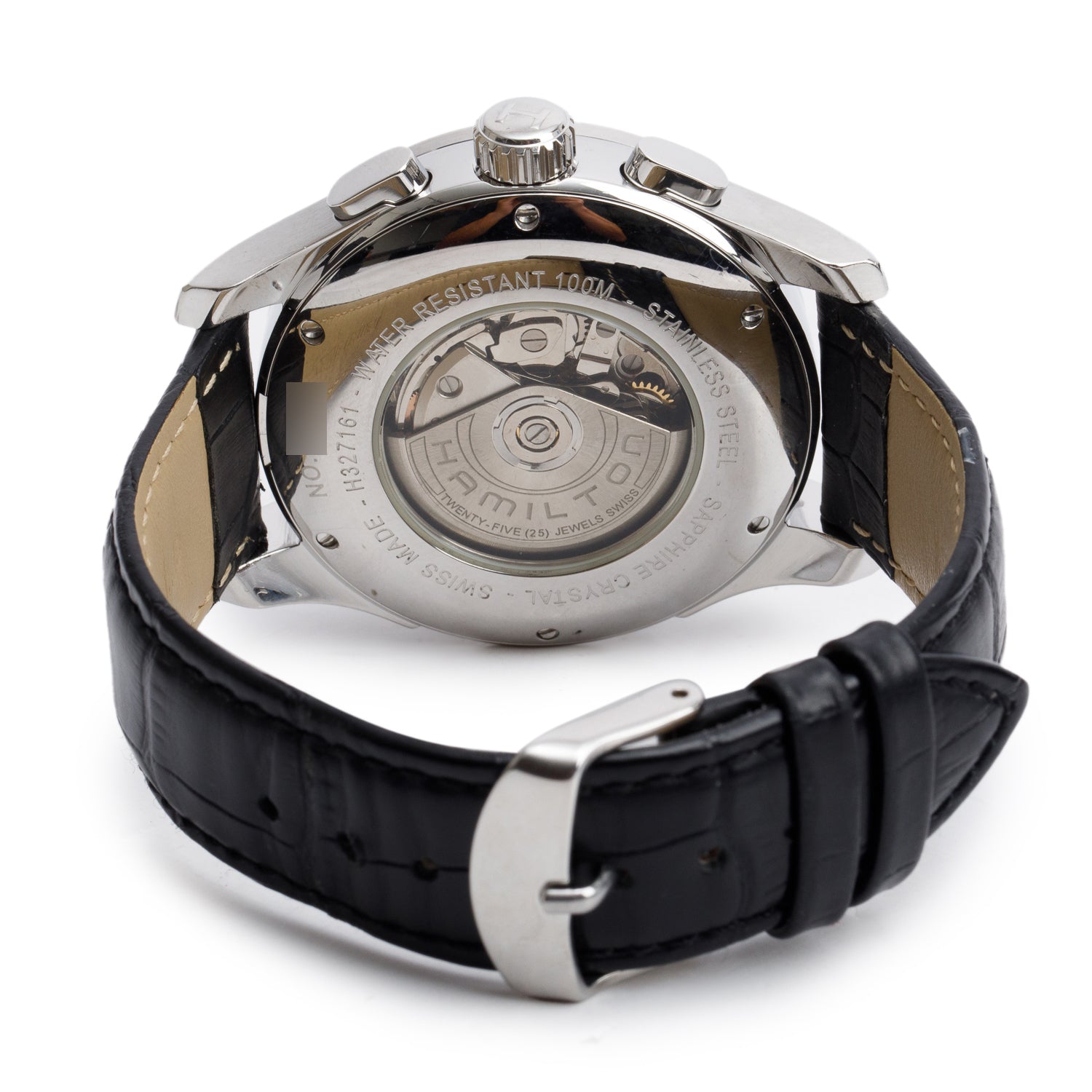 Hamilton Stainless Steel Jazzmaster Maestro 45 MM Automatic Chronograph Watch H327161 w/ Box