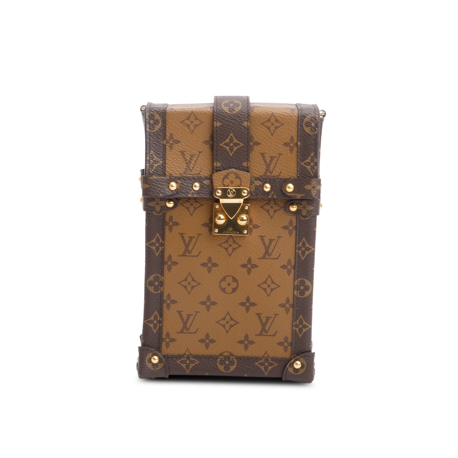 Louis Vuitton Monogram Reverse Pochette Trunk Verticale w/ Strap