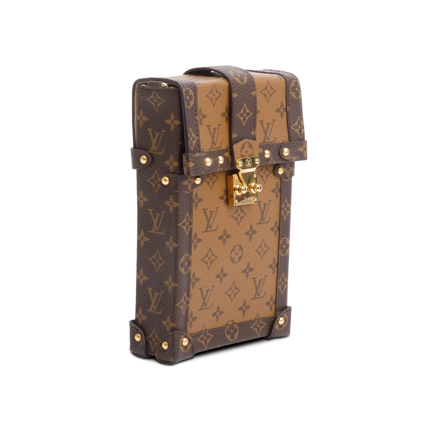Louis Vuitton Monogram Reverse Pochette Trunk Verticale w/ Strap