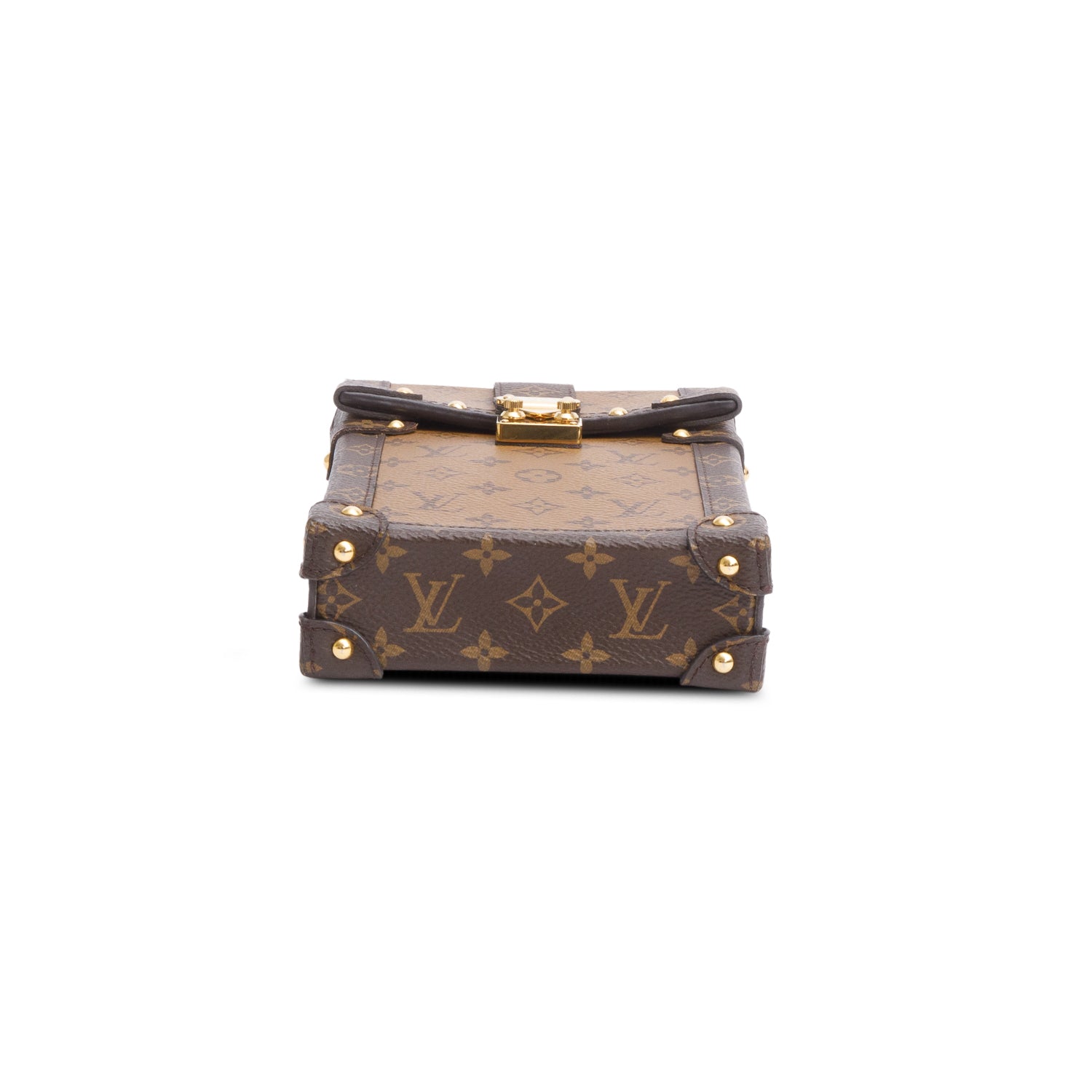 Louis Vuitton Monogram Reverse Pochette Trunk Verticale w/ Strap