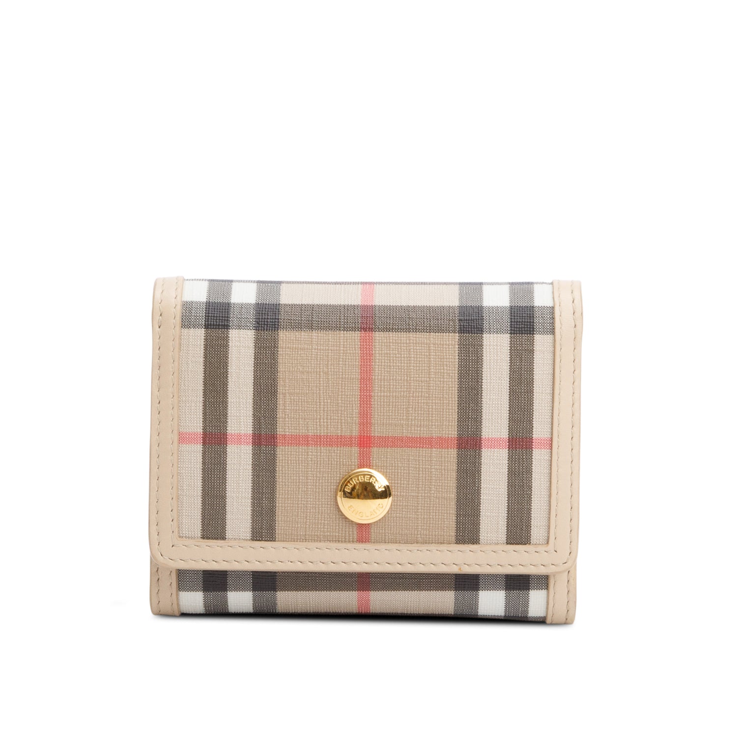 Burberry Vintage Check Small Folding Wallet w/ Box