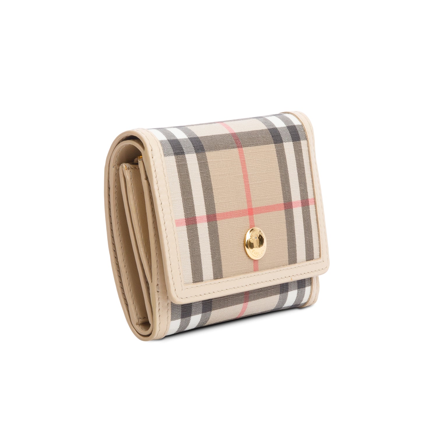 Burberry Vintage Check Small Folding Wallet w/ Box