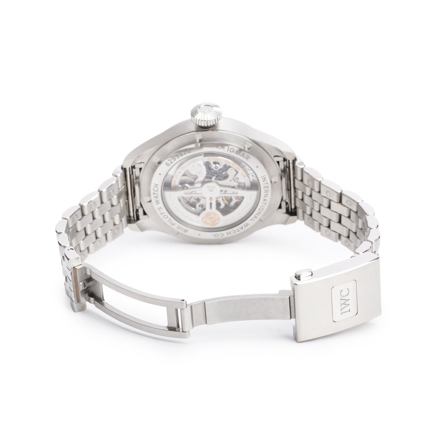 IWC Stainless Steel Big Pilot 43 MM Automatic Watch Blue Dial IW329304 w/ Box