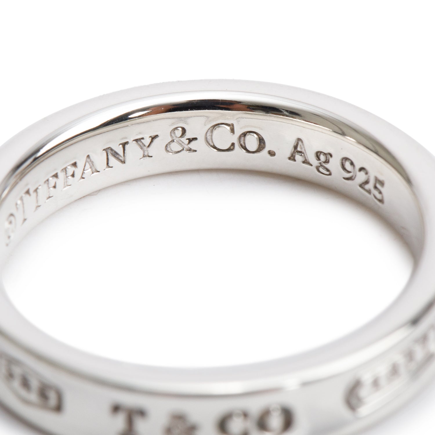 Tiffany & Co. Sterling Silver 1837 Narrow Ring, Size 6.25