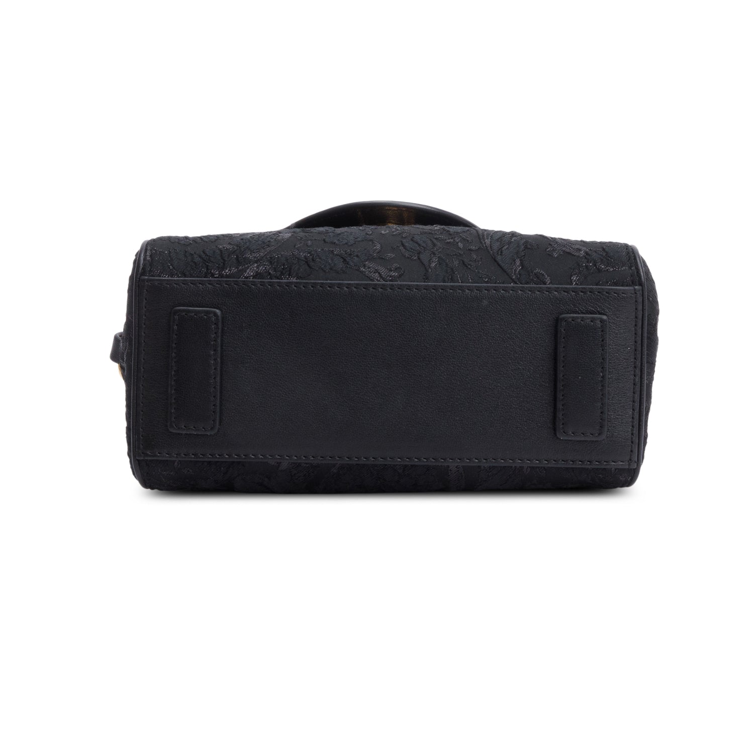 Versace Black Canvas/Leather La Medusa Mini Handle Bag w/ Strap & Box