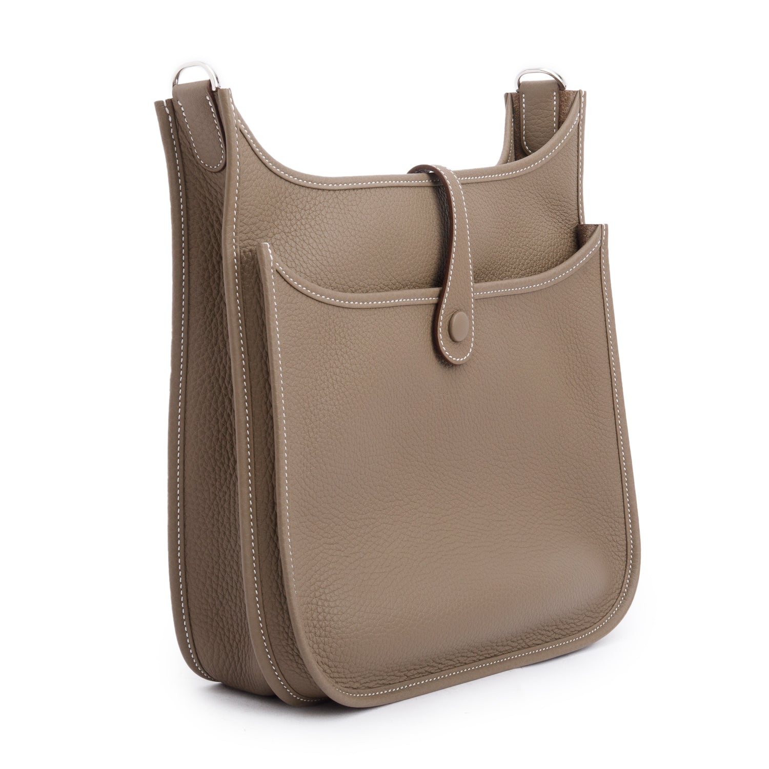 Hermes 2025 Etoupe Taurillon Clemence Evelyne III 29 Bag w/ Box