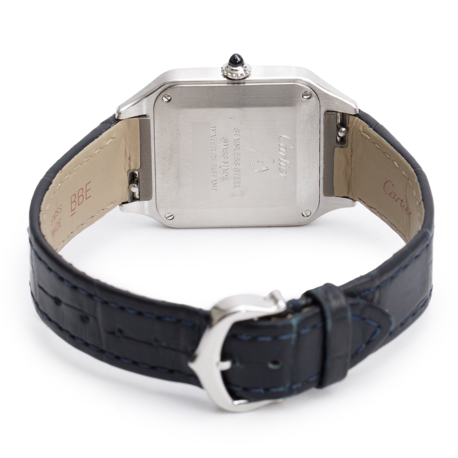 Cartier Stainless Steel Santos Dumont Watch, Small Model w/ Box & Papers