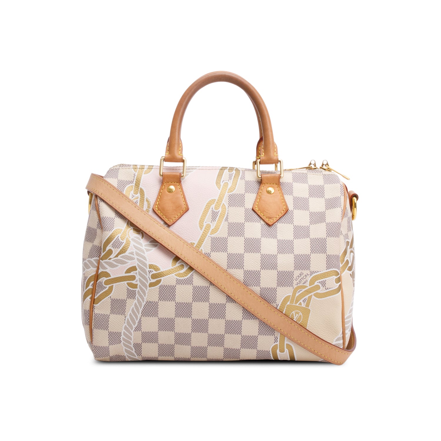 Louis Vuitton Nautical Damier Azur Speedy Bandouliere 25 w/ Strap