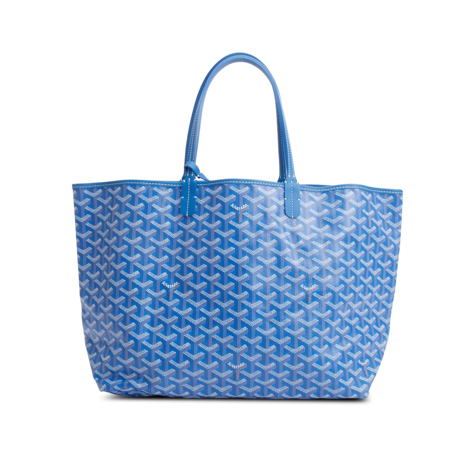 Goyard Blue Monogram Canvas Saint Louis Tote PM w/ Pouch
