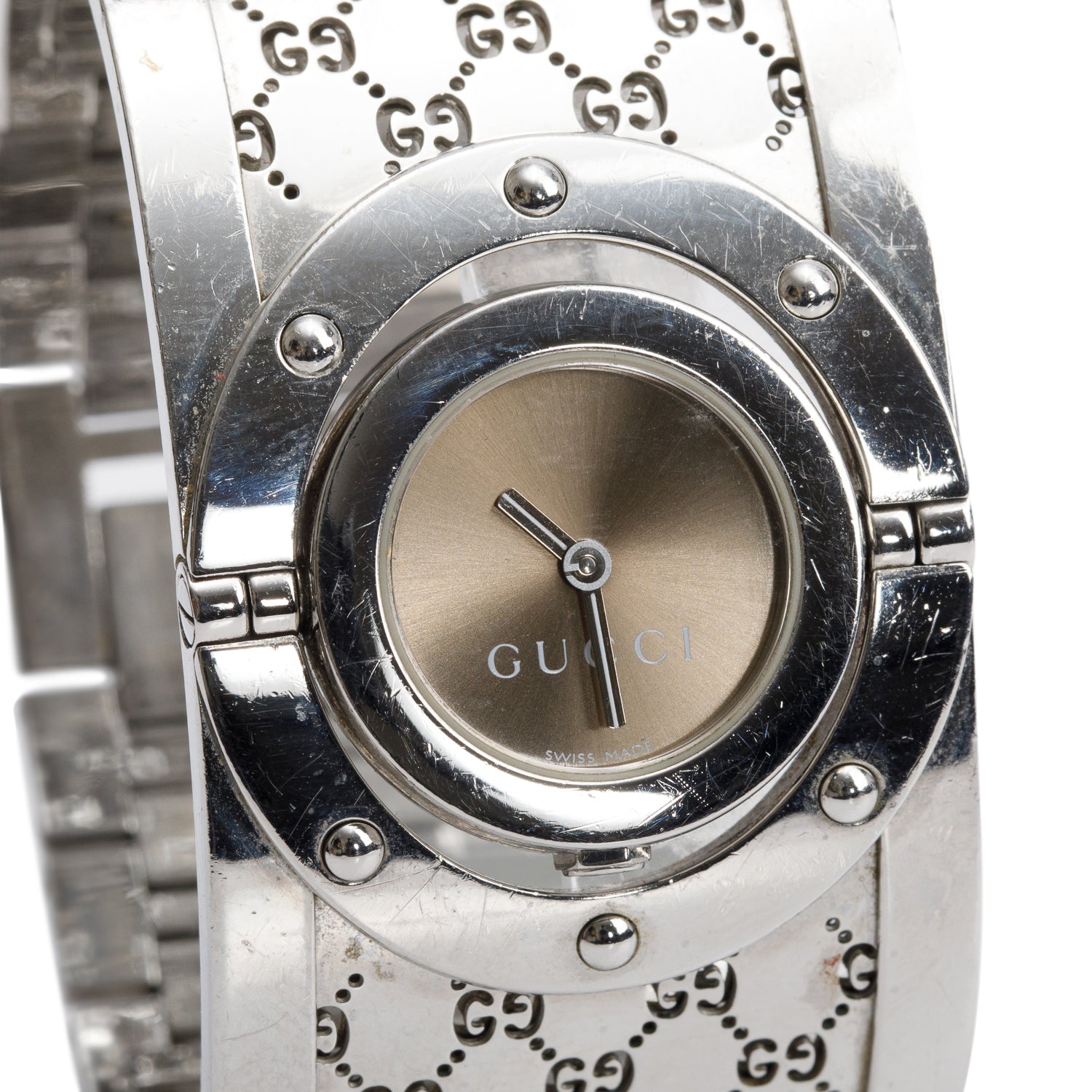 Gucci Stainless Steel Twirl Watch w/ Box