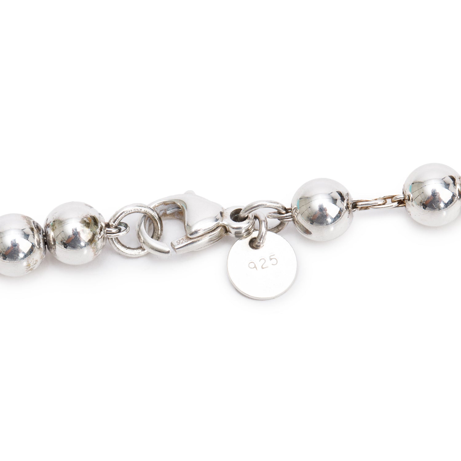 Tiffany & Co. Sterling Silver HardWear Graduated Ball Necklace w/ Box