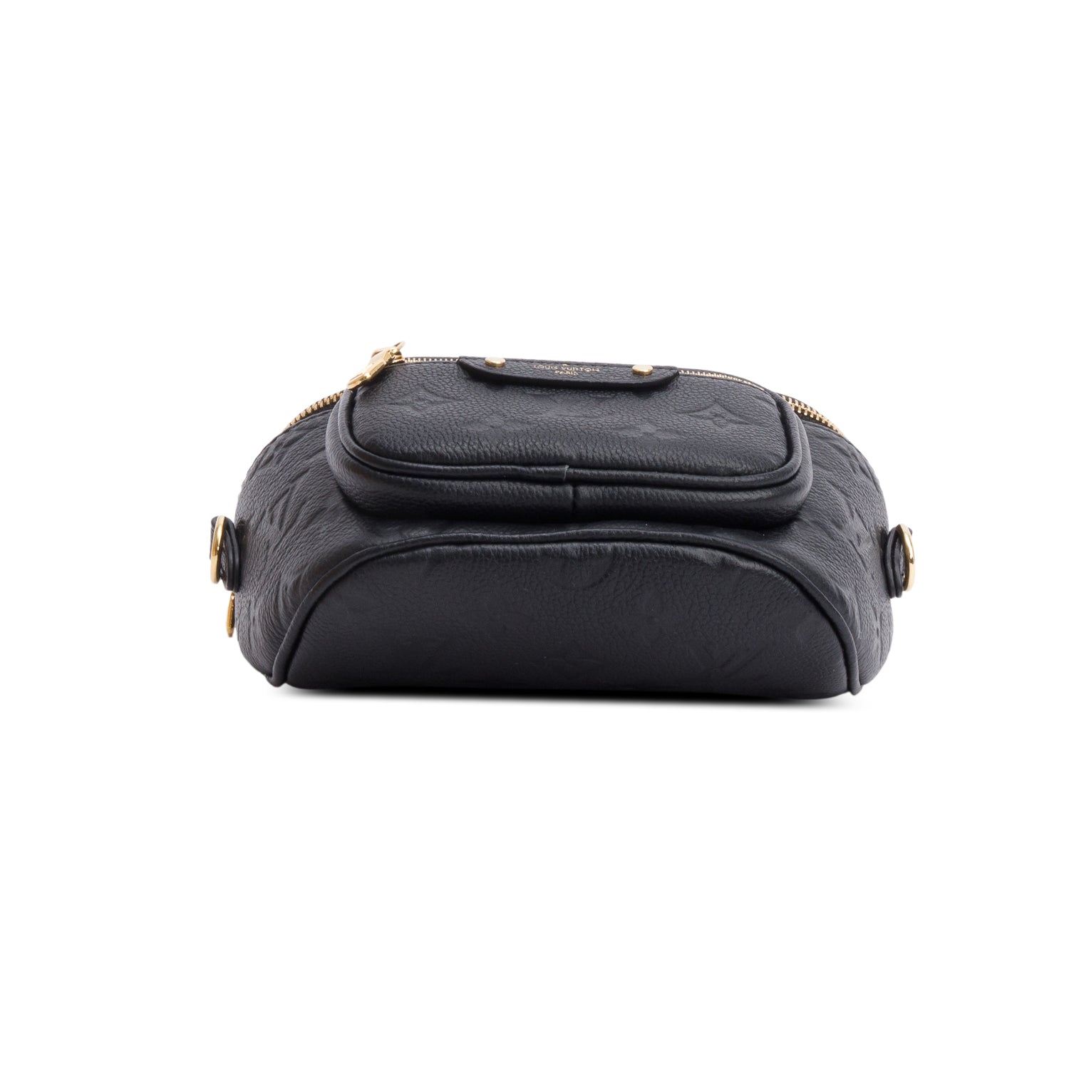 Louis Vuitton Black Monogram Empreint Leather Mini Bumbag w/ Straps & Box