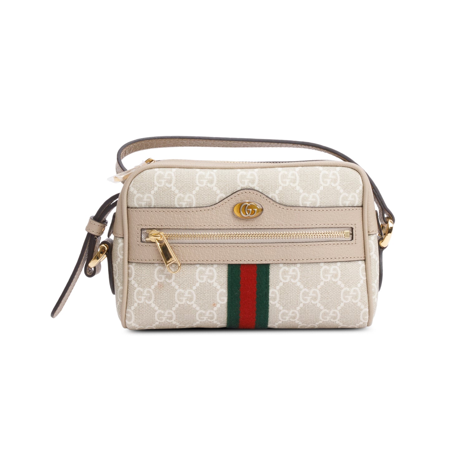 Gucci GG Supreme Web Mini Ophidia Crossbody Bag w/ Box