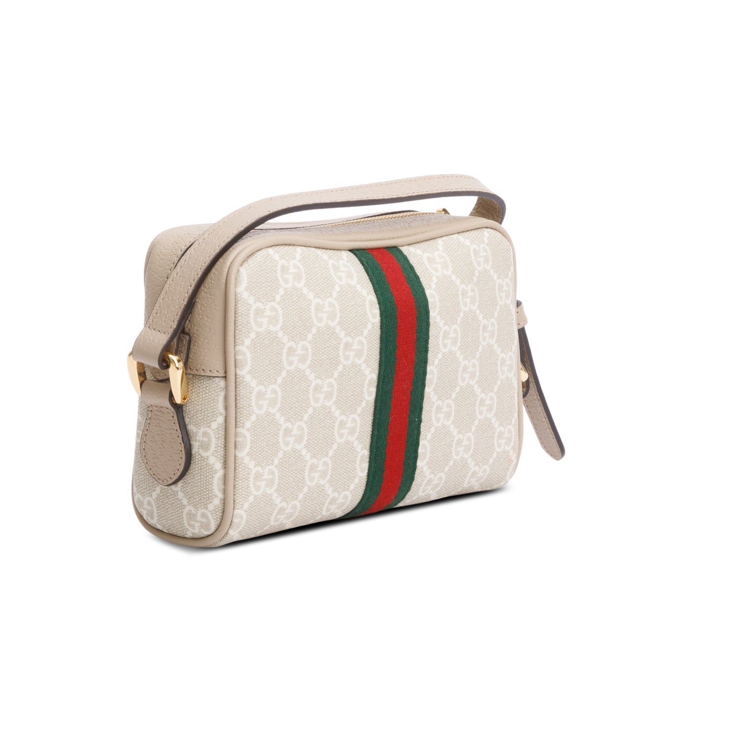 Gucci GG Supreme Web Mini Ophidia Crossbody Bag w/ Box