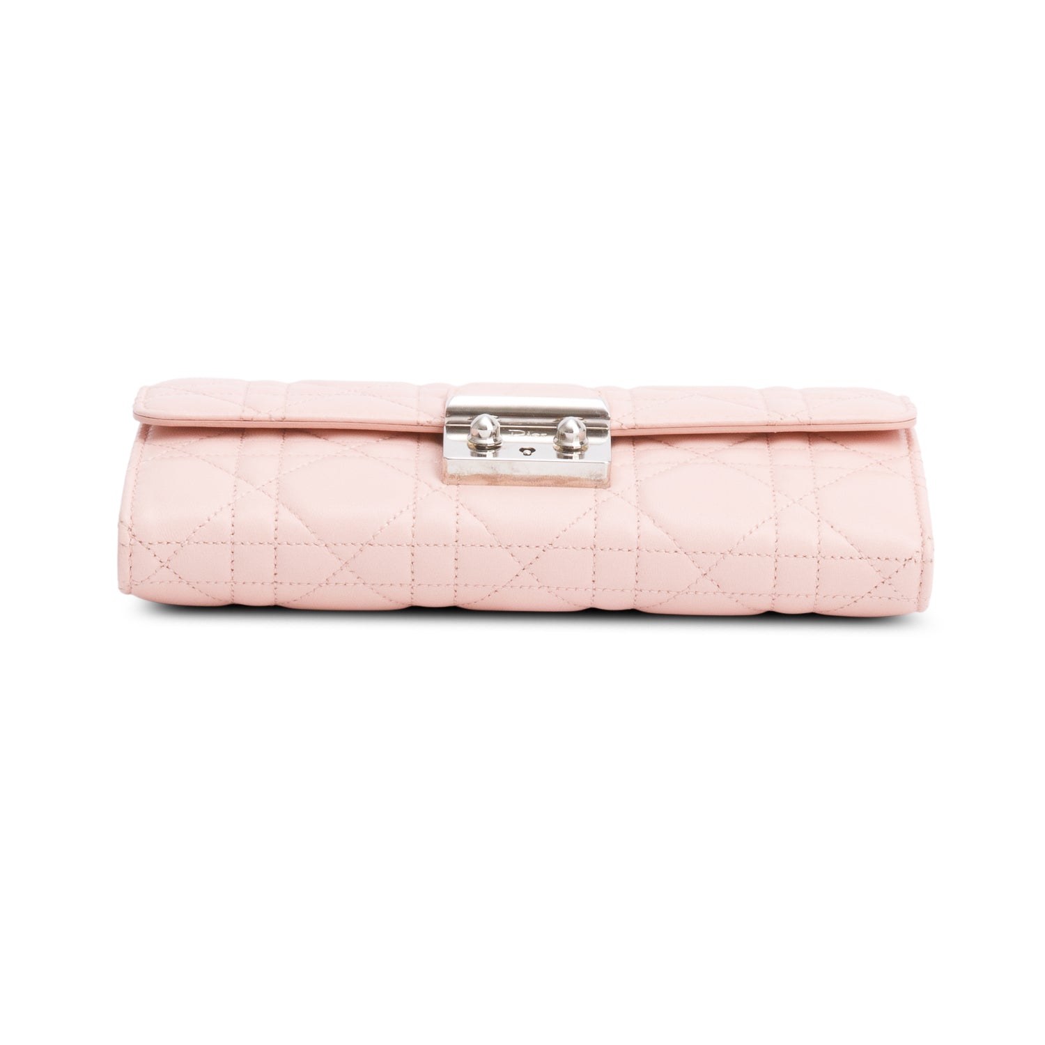 Christian Dior Pink Cannage Leather Miss Dior Promenade Chain Wallet