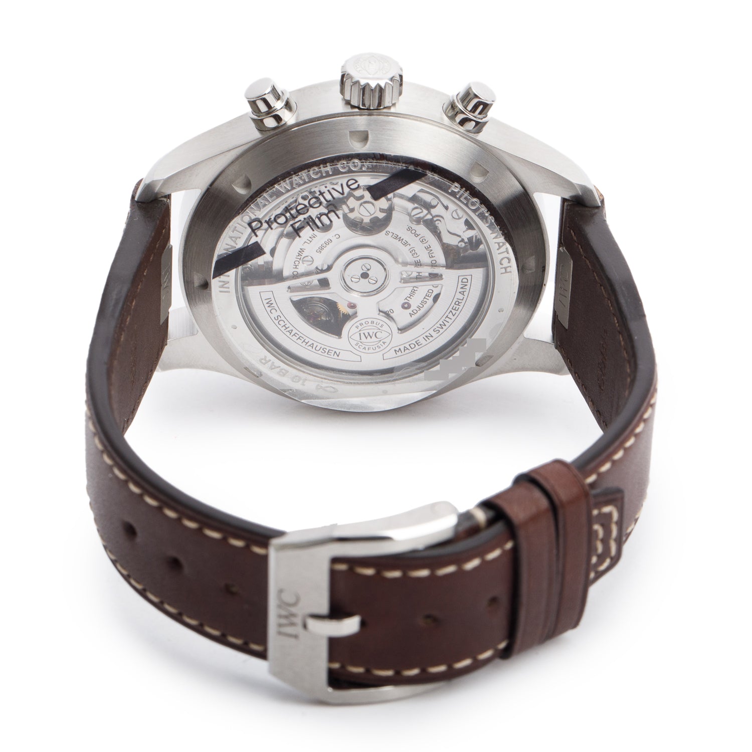 IWC Stainless Steel 43MM Pilot's Chronograph Automatic Blue Dial Watch IW378004 w/ Box & Papers