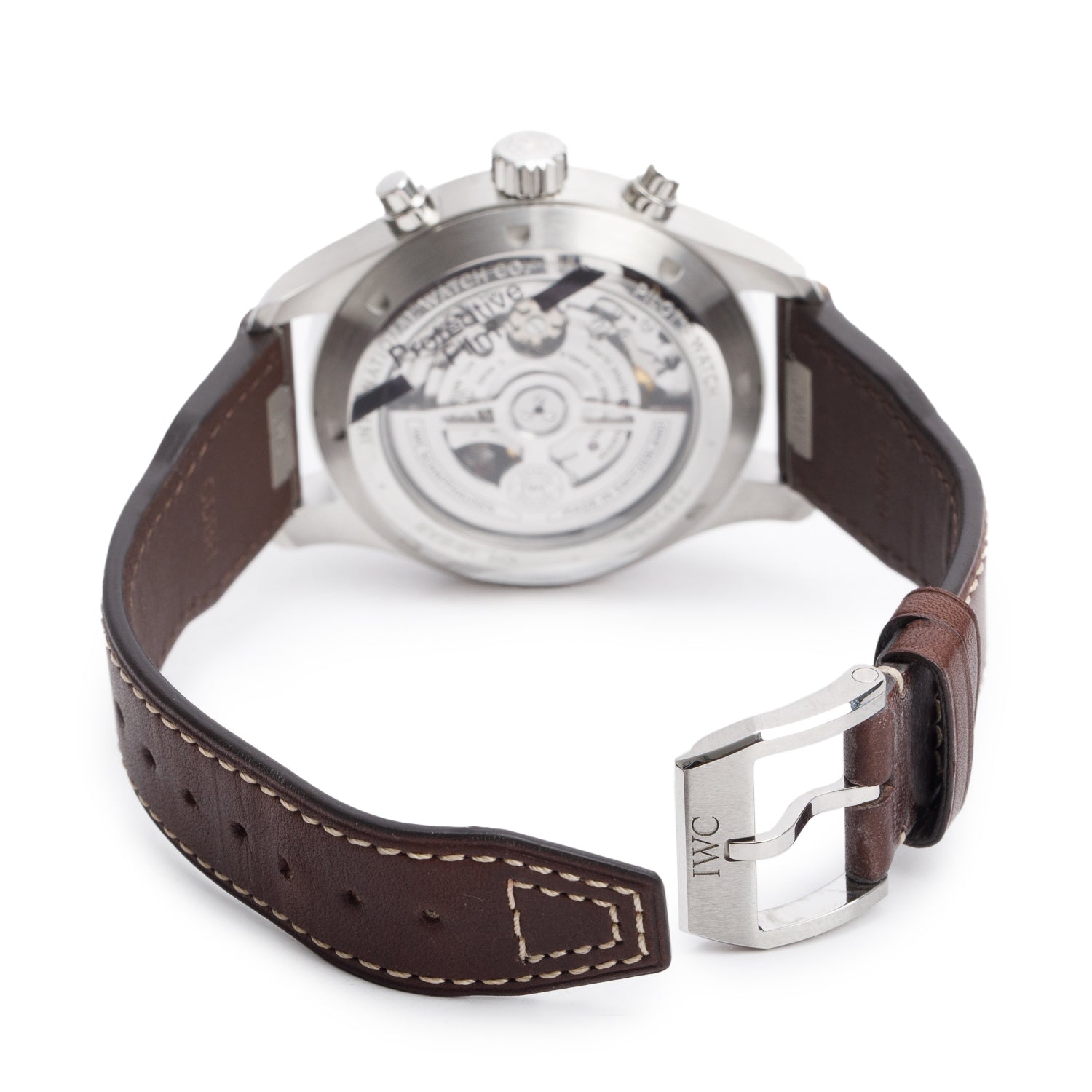 IWC Stainless Steel 43MM Pilot's Chronograph Automatic Blue Dial Watch IW378004 w/ Box & Papers