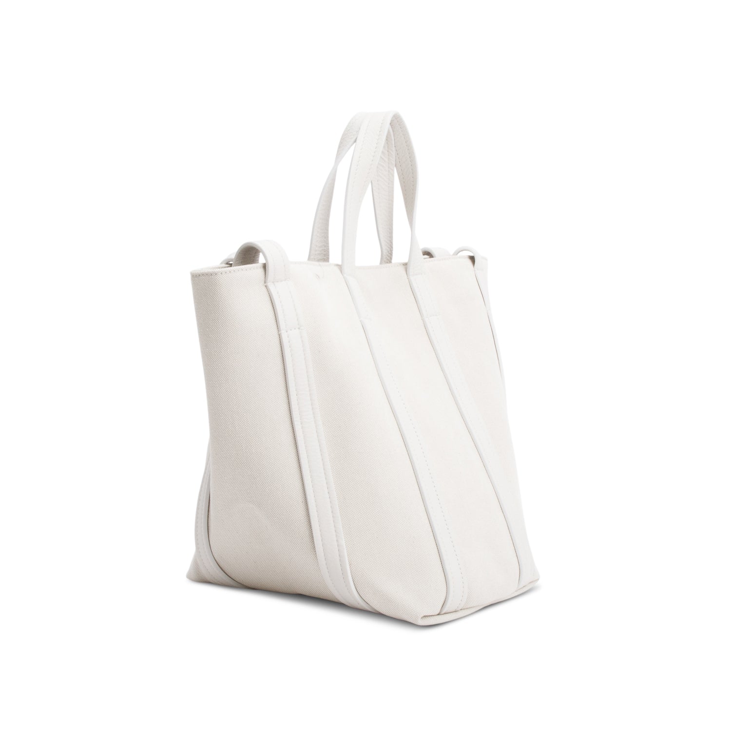 Balenciaga Neutral Canvas Fabric Everyday XS North-South Tote
