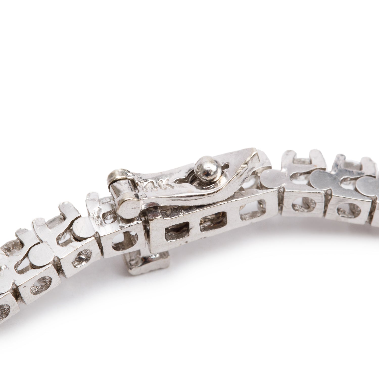 14k White Gold 3.06 tcw. Diamond Tennis Bracelet