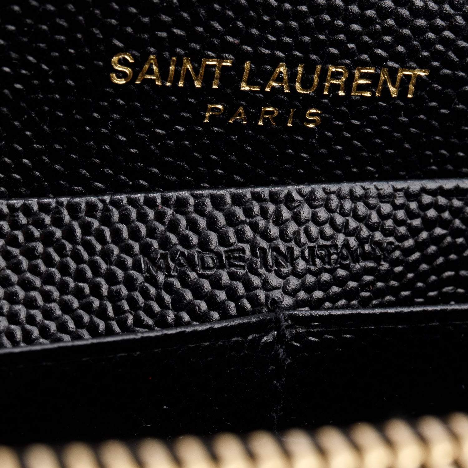 Saint Laurent Black Cassandre Matelasse Envelope Chain Wallet