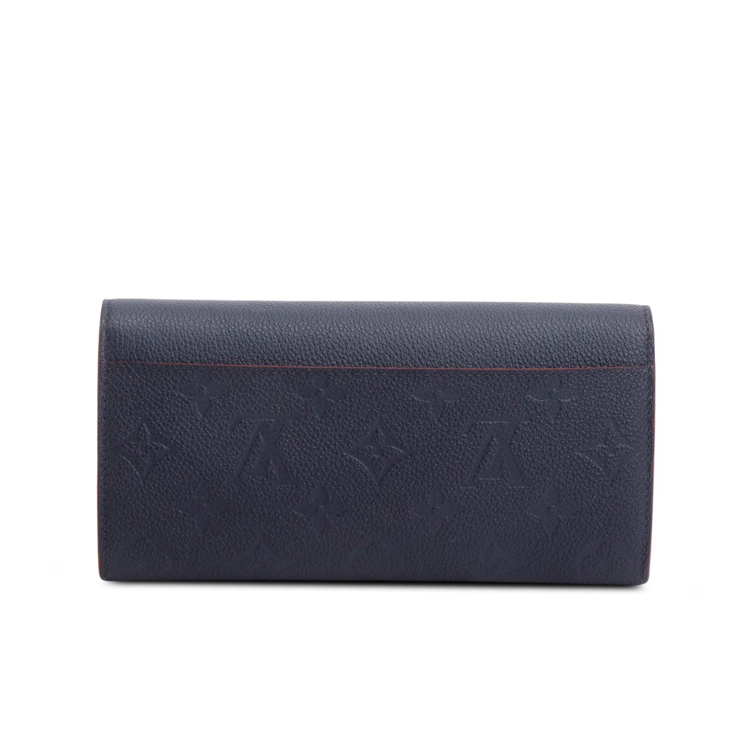Louis Vuitton Navy Blue Monogram Empreinte Leather Sarah Wallet