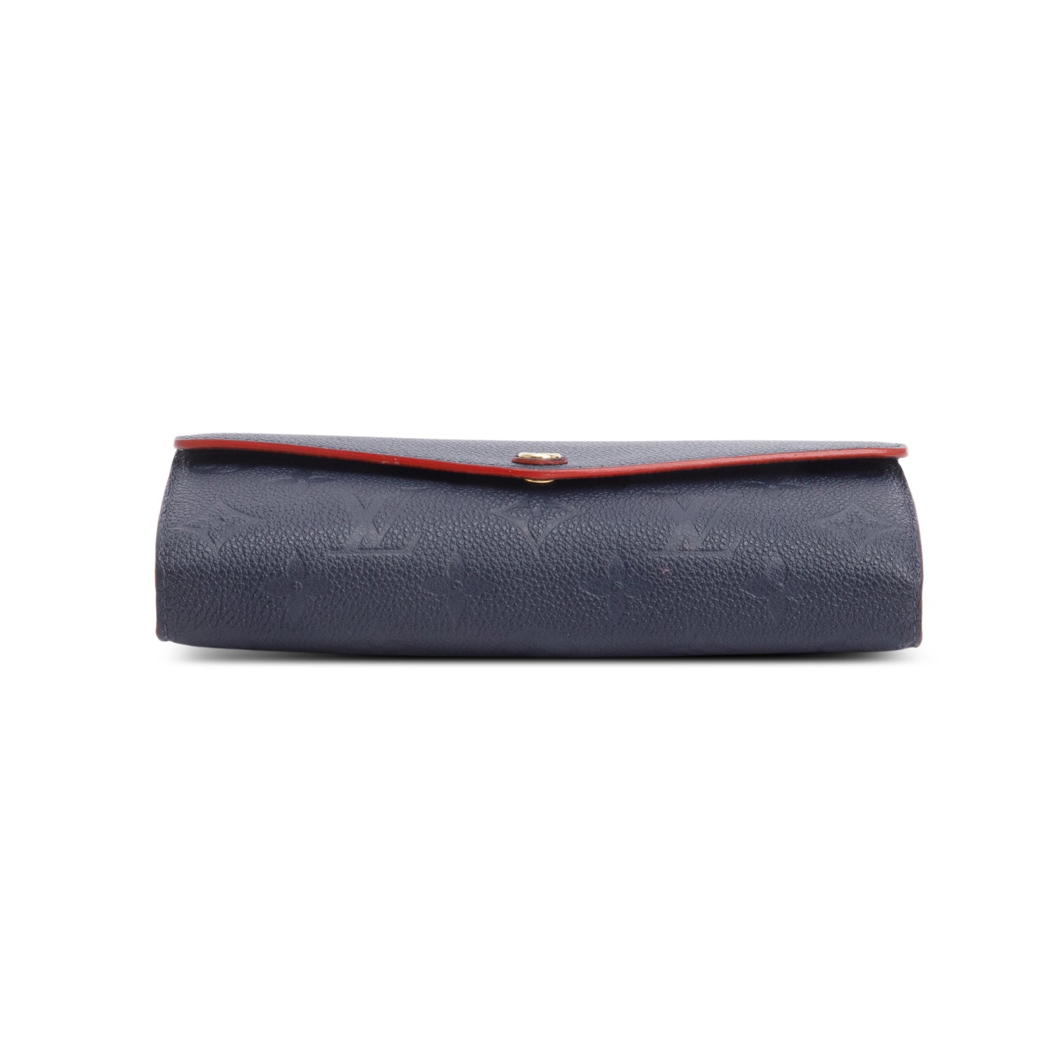 Louis Vuitton Navy Blue Monogram Empreinte Leather Sarah Wallet