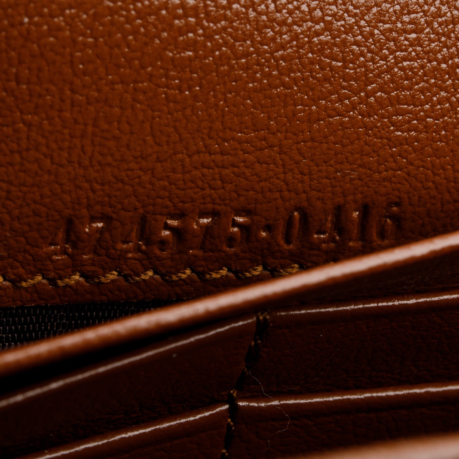 Gucci Brown GG Marmont Mini Wallet on Chain w/ Box