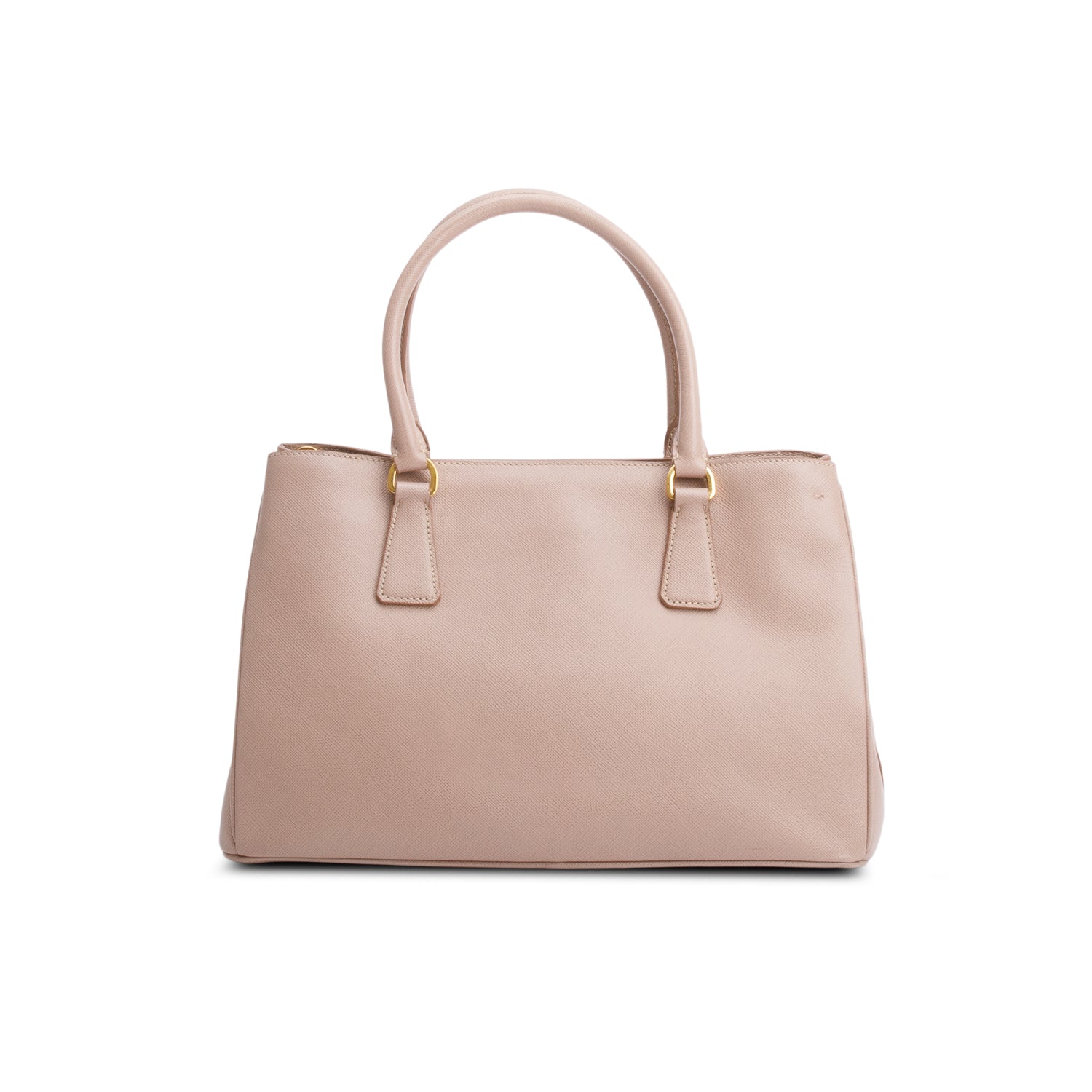 Prada Beige Saffiano Lux Small Galleria Tote w/ Strap & Authenticity Card