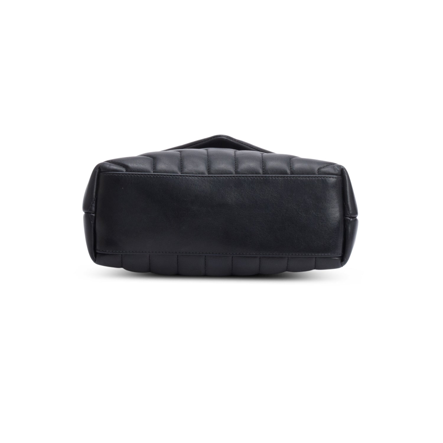 Saint Laurent So Black Quilted Leather Small Loulou Shoulder Bag
