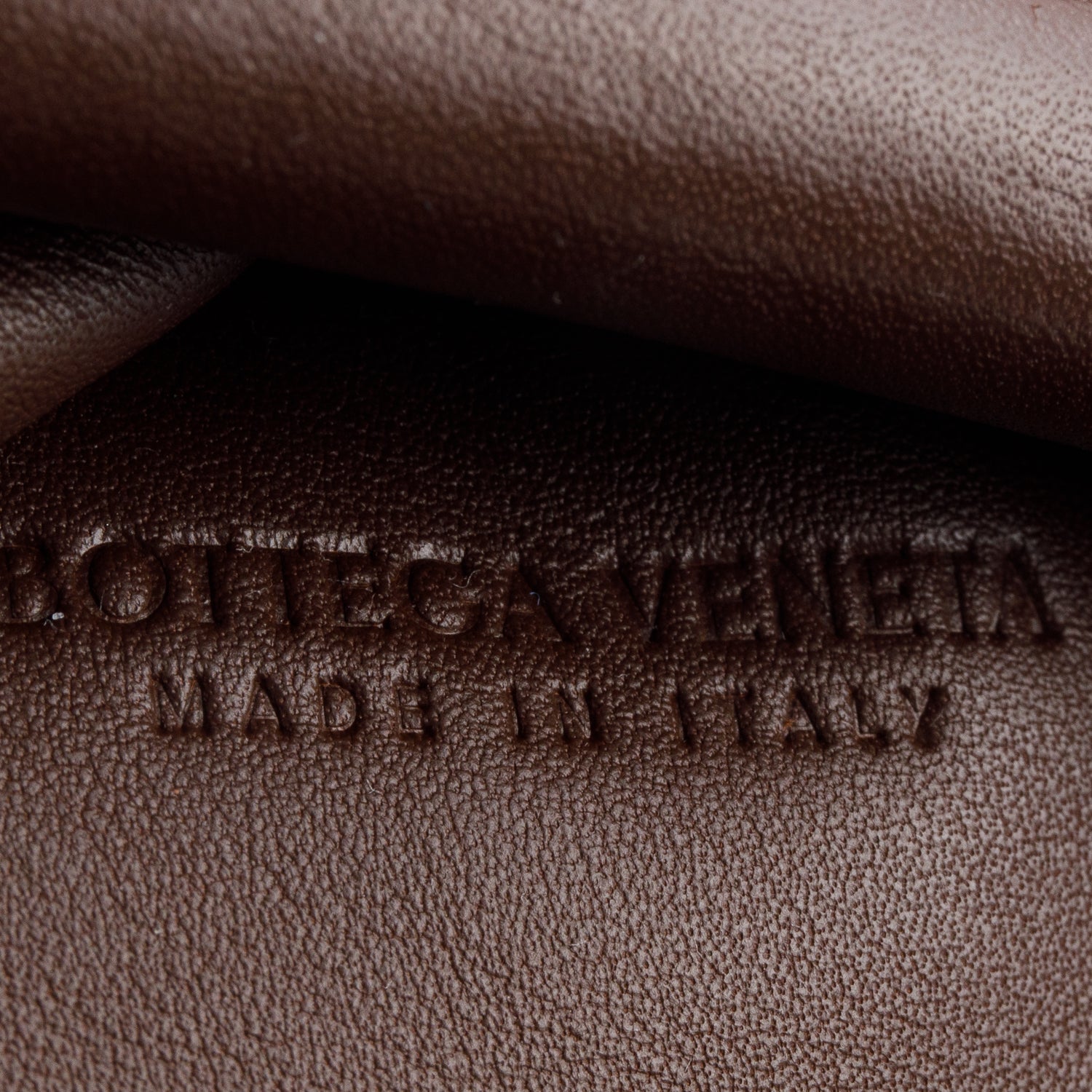 Bottega Veneta Brown Calfskin Leather The Mini Pouch