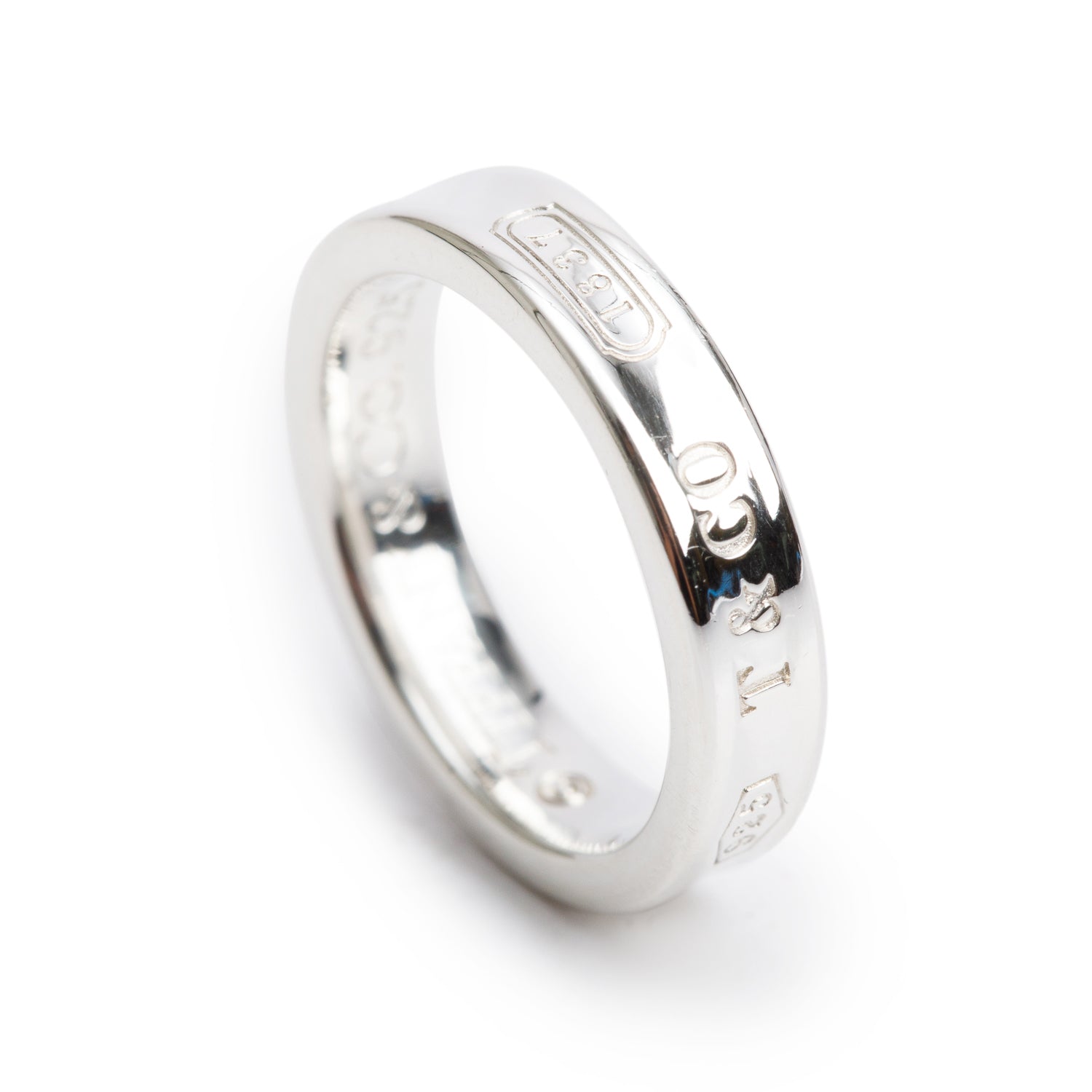 Tiffany & Co. Sterling Silver 1837 Narrow Ring, Size 4