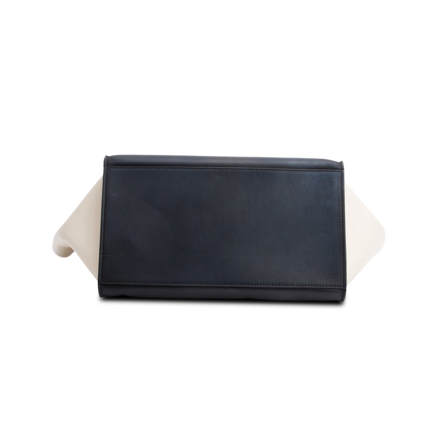 Celine Tricolor Calfskin Leather Medium Trapeze Bag w/ Strap