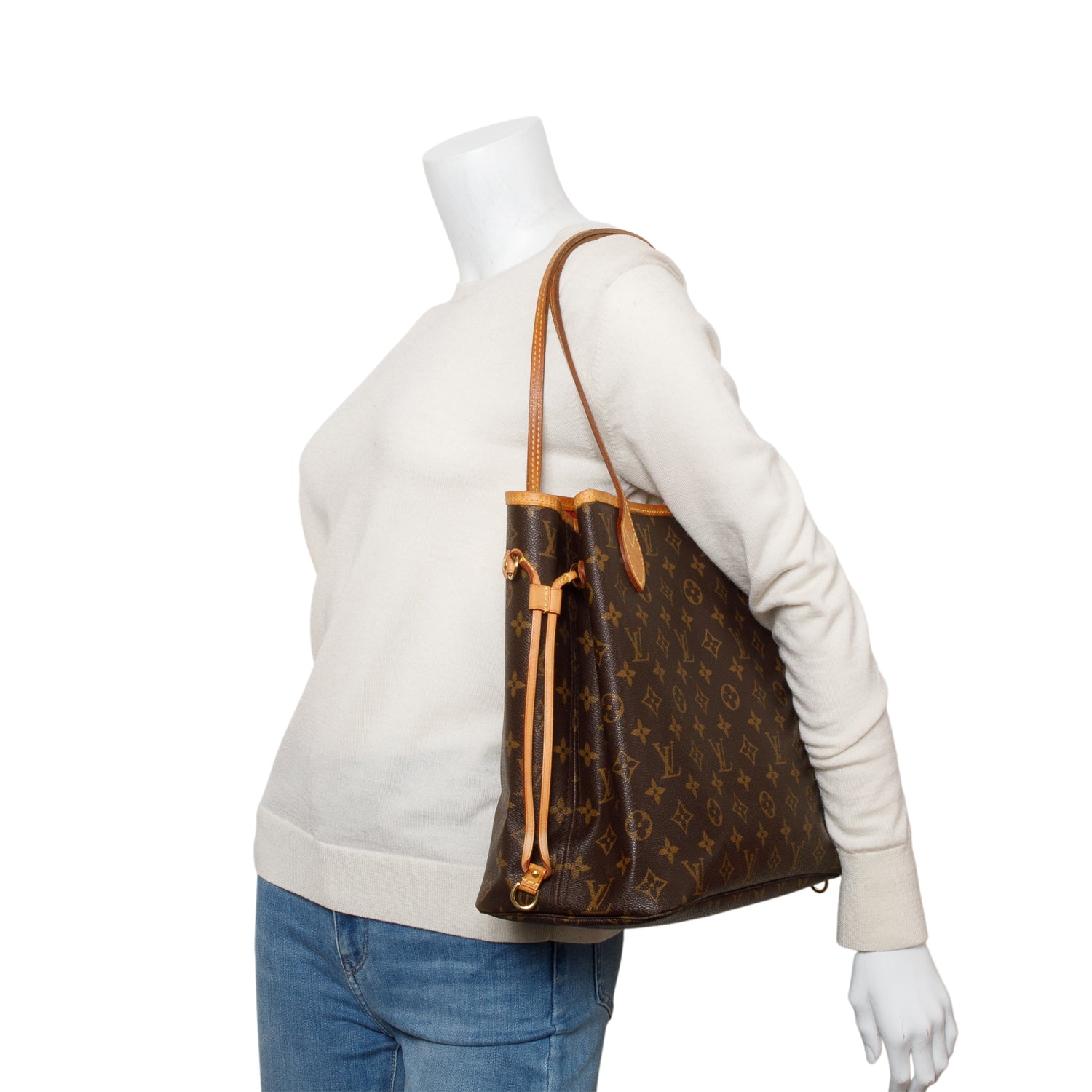 Louis Vuitton Monogram Neverfull MM w/ Pouch w/ Box & Receipt