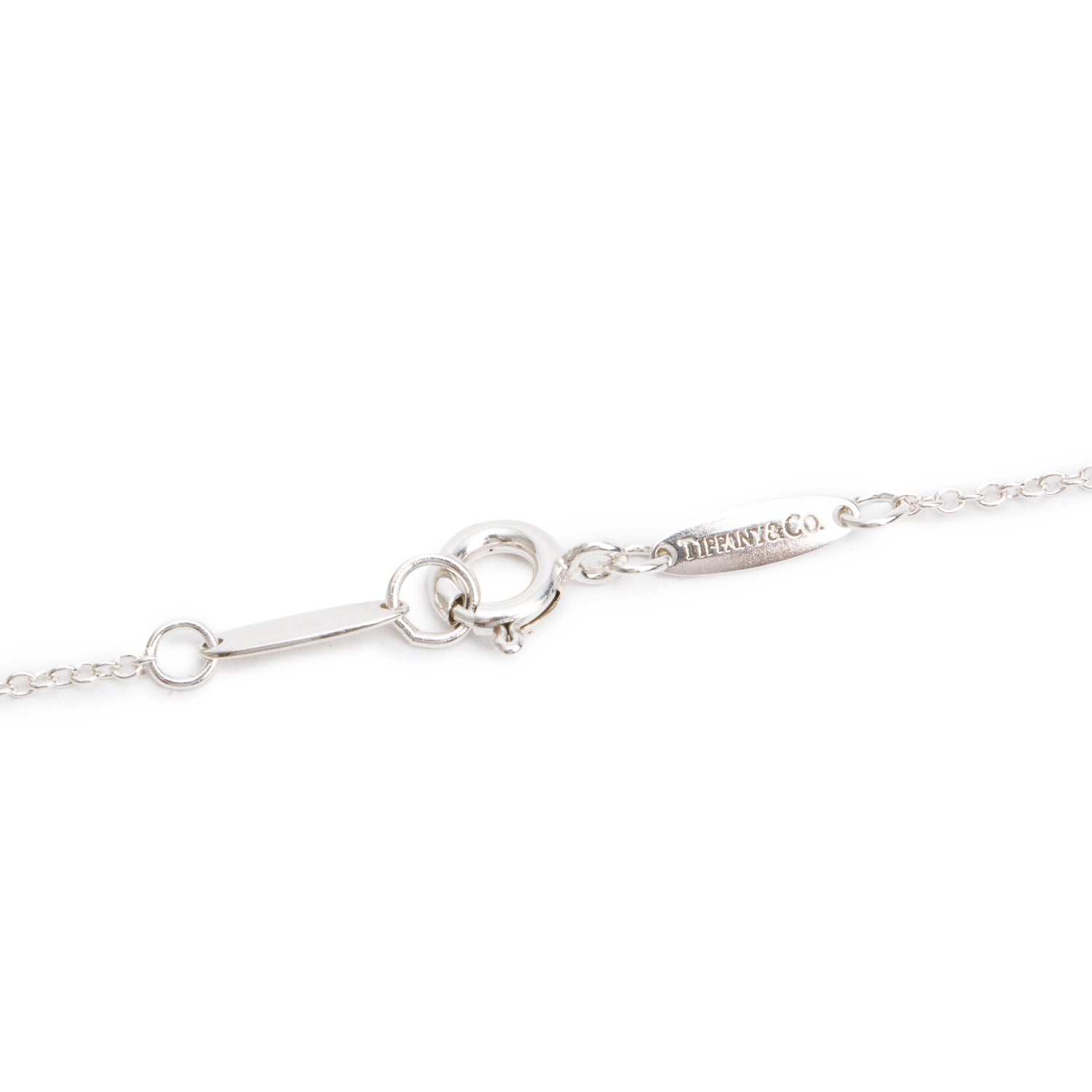 Tiffany & Co. Elsa Peretti Sterling Silver Small Infinity Cross Pendant Necklace
