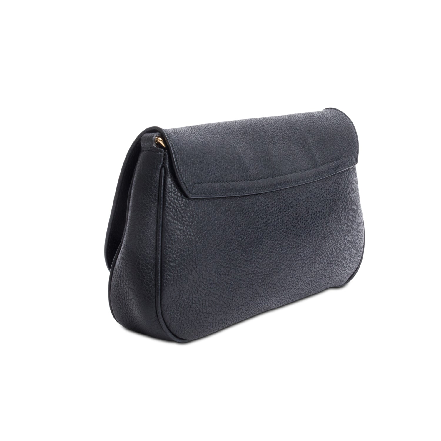 Gucci Black Leather Medium Soho Flap Chain Crossbody Bag