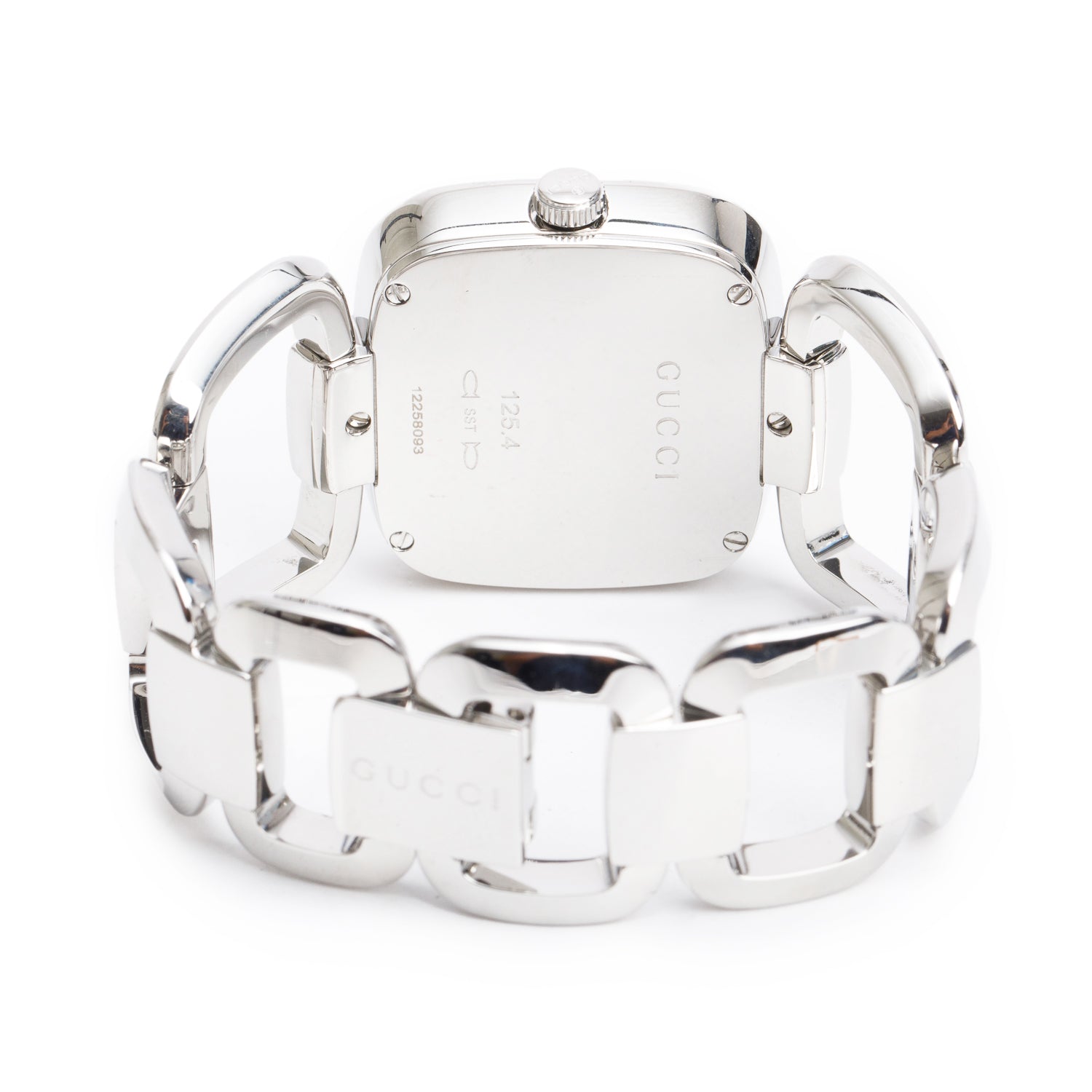 Gucci Stainless Steel 125.4 G-Gucci Watch Brown Dial