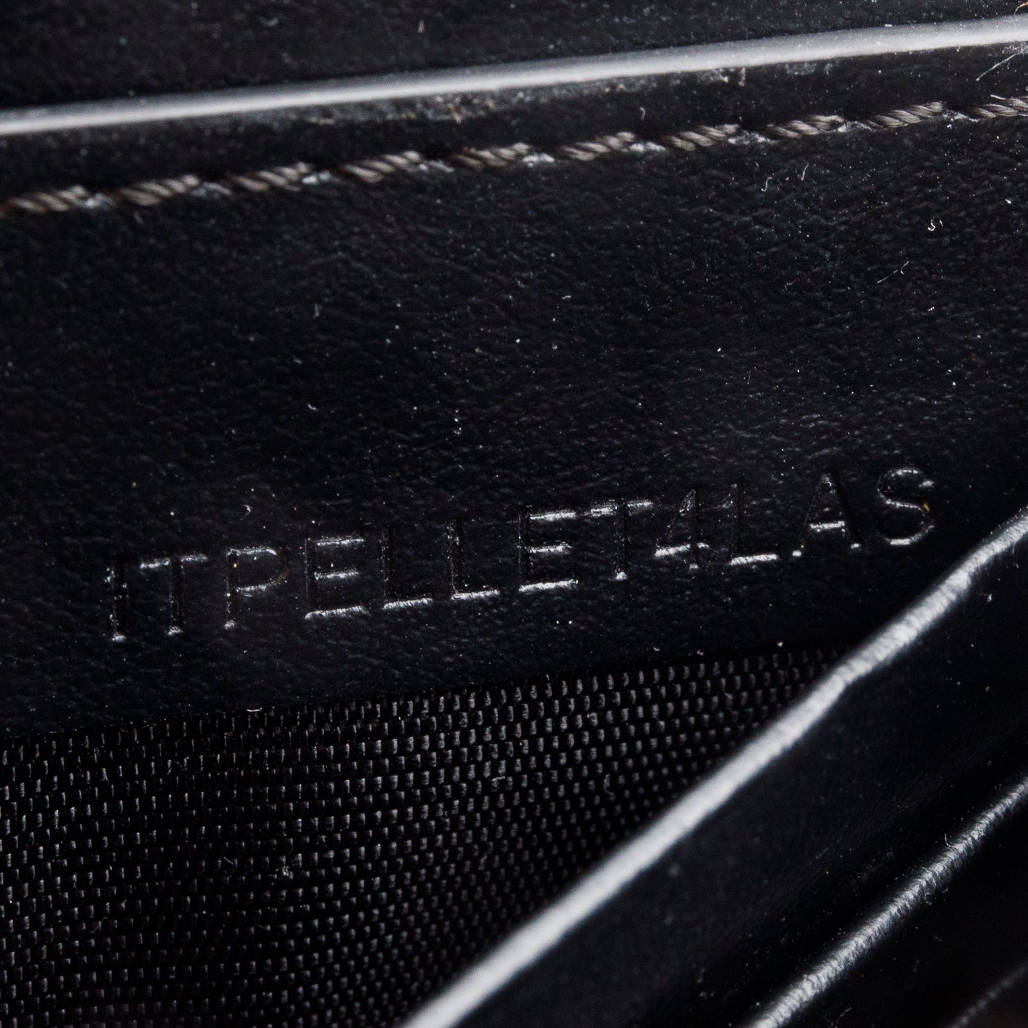 Burberry Black Calfskin Leather TB Hanna Wallet on Chain w/ Box