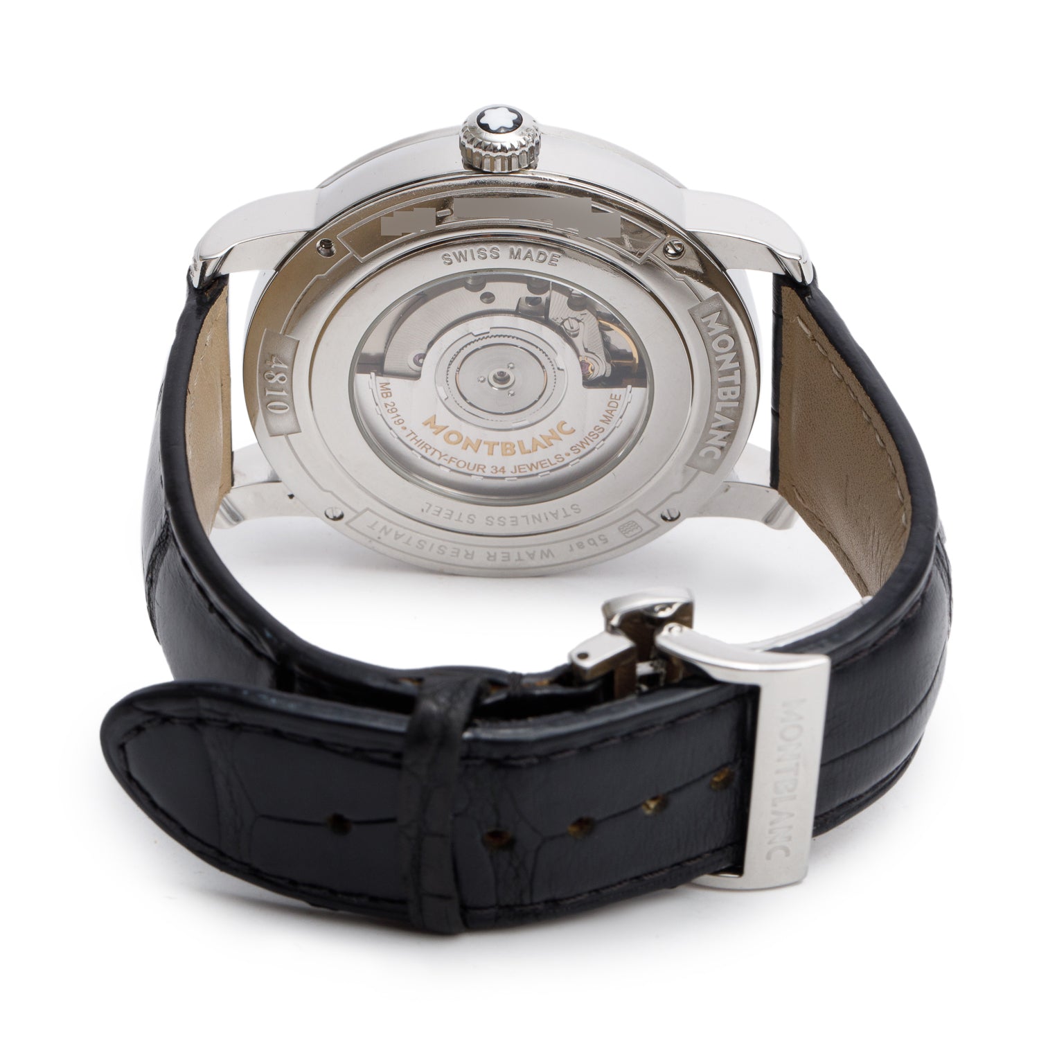 Montblanc Stainless Steel TimeWalker GMT 42 MM Automatic Watch Silver Dial 7393 w/ Box