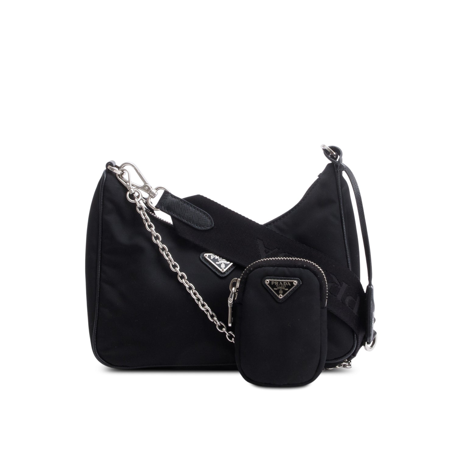 Prada Black Re-Edition 2005 Re-Nylon Shoulder Bag
