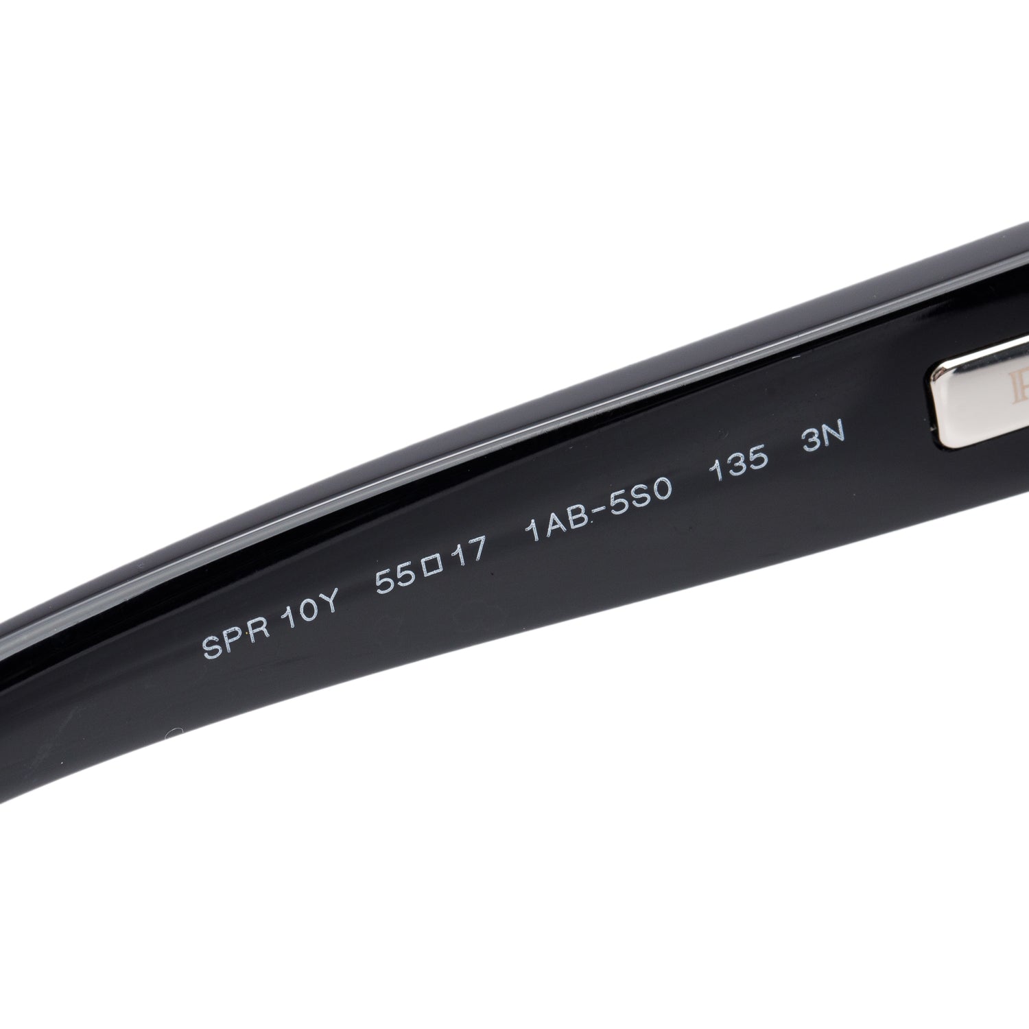 Prada SPR 10Y Black Acetate Square Sunglasses w/ Box & Case