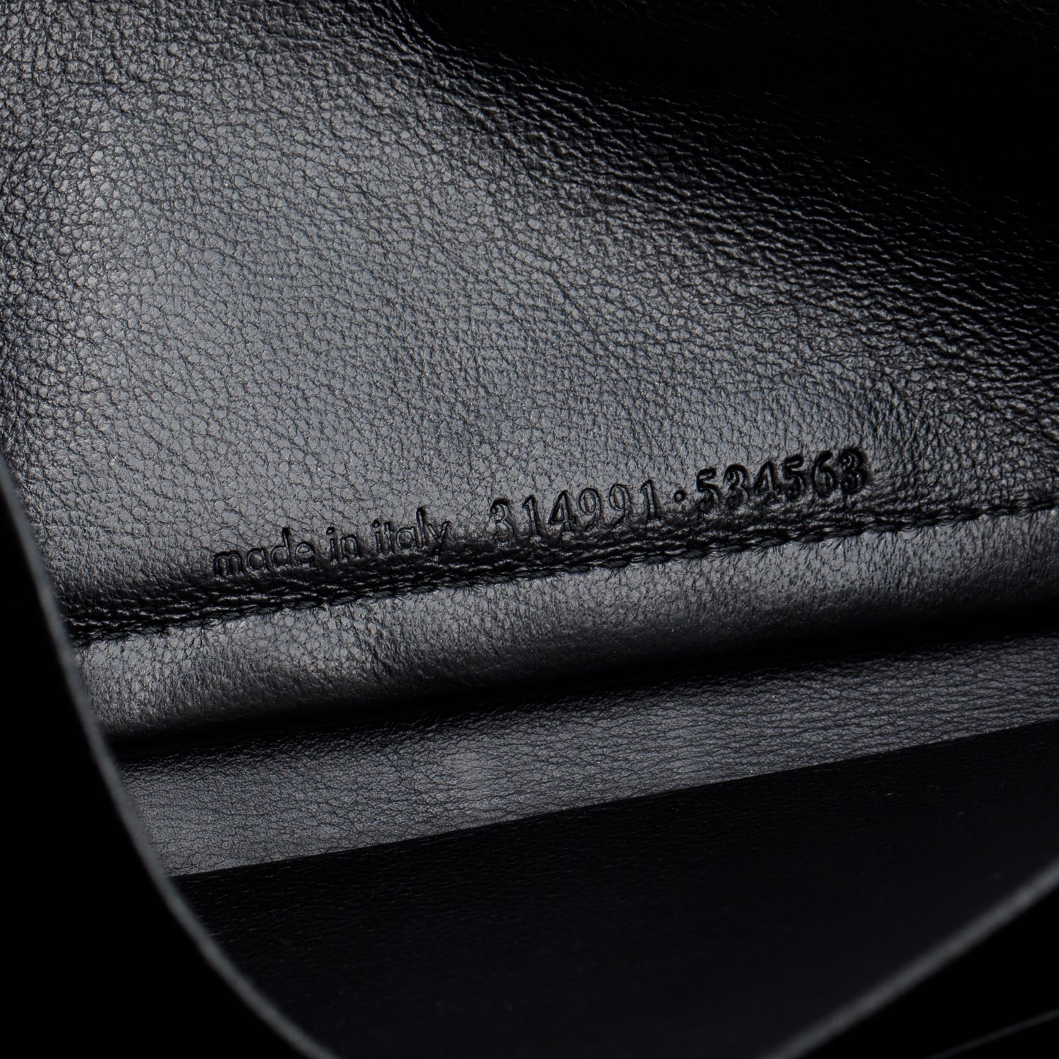 Saint Laurent Black Calfskin Y Ligne Zip Around Wallet w/ Box