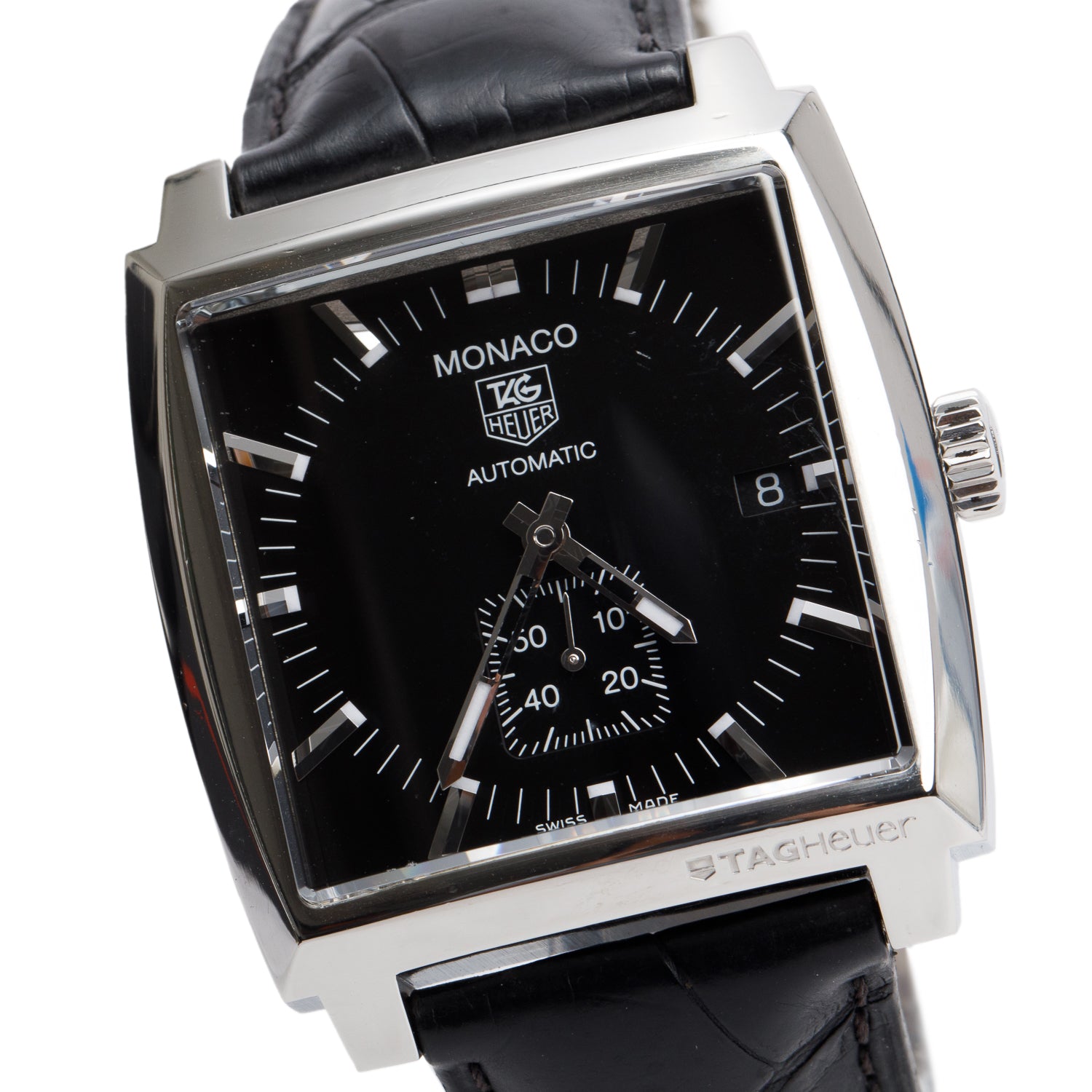 Tag Heuer Stainless Steel Monaco 37 MM Automatic Watch WW2110-0 w/ Box & Papers